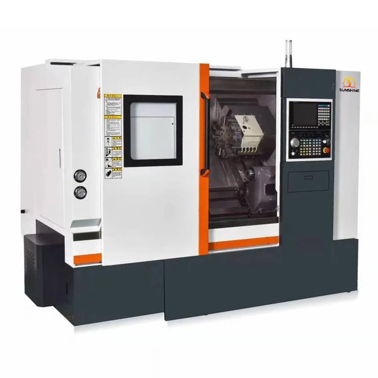 Precision Machined CNC Tilting Lathe