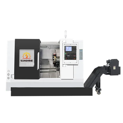 Mesin Bubut CNC Miring Dengan Pemotongan Kekakuan Tinggi